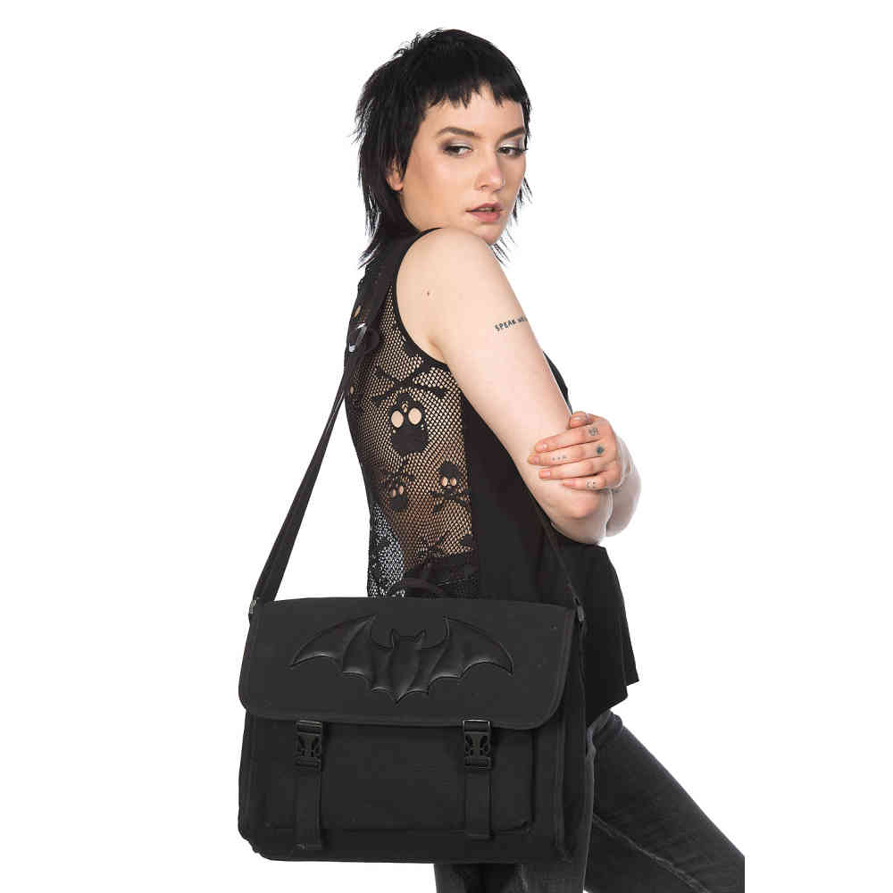Banned - DRAGON FRENZY Schultertasche - Schwarz